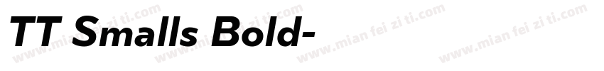 TT Smalls Bold字体转换